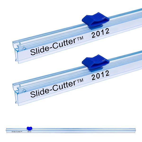 2012 Slide-Cutter Replacement 2 Pack for 12” Plastic Food wrap - fits Most Commercial Kitchen Boxes