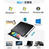 WVX DVD Drive, Quiet, Ultra High Speed, Slim, Compact, CD/DVD Reader (with Power Supply Cable) CD Player, Small (Read Only)