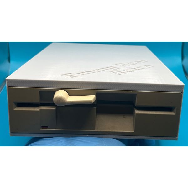 3D printed 5.25 floppy disk drive sleeve / use with greaseweazle
