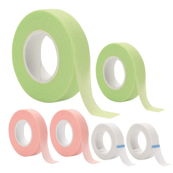 ATOMUS 6 Rolls Eyelash Extension Medical Adhesive Tape Micropore Paper Medical Tape Lash Extension Supply