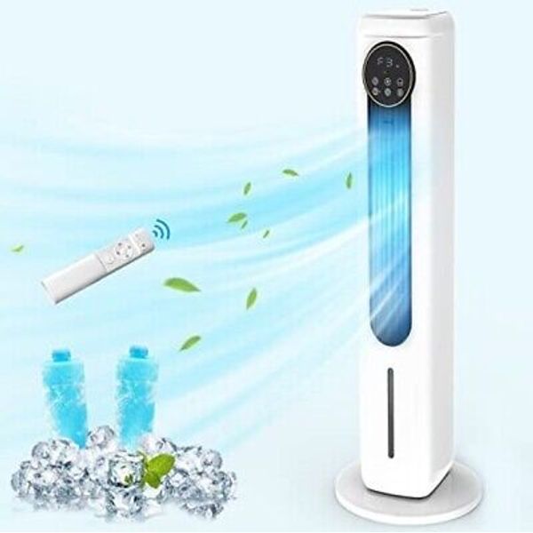 Evaporative Air Cooler Air Conditioner Portable with Remote Control White