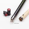 Collapsar CH03 Pool Cue with Soft Case,Green Curly Maple with Cream&Mother-of-Pearl Dimond,Black Irish Linen Handle, 58Inch Professional Pool Sticks