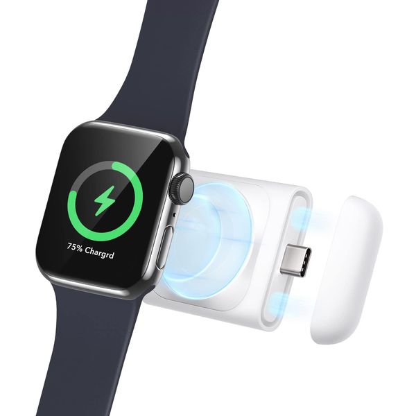 ESR Apple Watch Charger, Magnetic 5W Fast Charging, MFi Certified, Apple Watch Charger, Charging Dock, Small, USB-C Wireless Charging, for Apple Watch Series Ultra/SE/8/7/6/5/4/3/2/1, Portable,