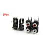 uxcell 2 Pcs Audio Video AV Concentric Socket 4 Female Jack Connector Black