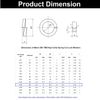 TERF® M16 Square Section Spring Washer M16 (16mm) Steel Split Lock Spring Washer - Pack of 25