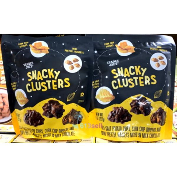 2 Packs Trader Joe's Snacky Clusters 8 oz Each Pack, Total 16 oz