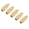 5pcs/set 1/8 BSP Valve Thread Adjustable Pneumatic Muffler Silencer Noise Exhaust Thread Flat Head Pneumatic Air Speed Controller