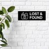 Basic Lost And Found Sign (Black) - Large
