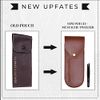 Beauty & Crafts- 5'' German Beard Mustache Scissor- 2 Mustache Combs For Facial Hair with Beautiful Pouch & Tweezer - Beard Trimming Scissors For Grooming, Cutting, And Styling Of Mustache