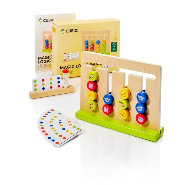 CUBIDI® Original - Montessori Sortierspiel aus hochwertigem Holz⎥Süßes Montessori Holzspielzeug für Jungen und Mädchen ab 3 Jahren⎥Verbessert spielerisch Motorik und logisches Denken