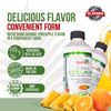 ZAFiNCO- Liquid Collagen, Extra Strength Sugar Free Biotin, Orange -Pineapple