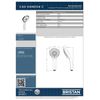 Bristan CAS HAND04 C Cascade Five Function Large Rub Clean Handset - Chrome