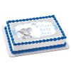 Mocsicka Boy Elephant Baby Shower - Edible Cake Topper - 7.5" x 10" (1/4 sheet) rectangular