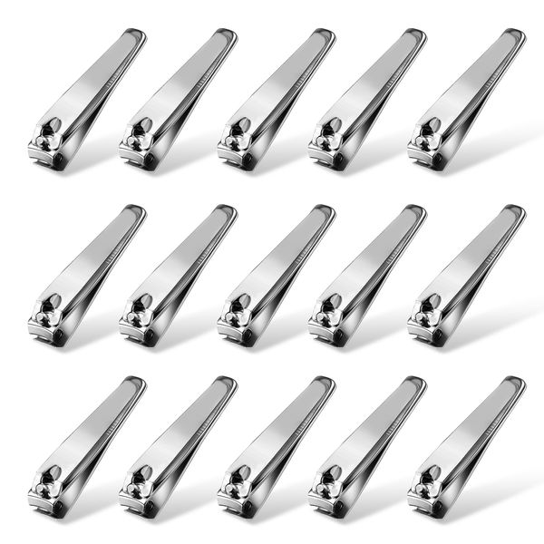 NATZERAT 20 Pack Nail Clippers Bulk,Sharp Blade Toe Nail Clippers Fingernail & Toenail Nail Clipper in Bulk, Portable Bulk for Women Man Adult Homeless Care