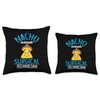 Medical Surgical Tech Scrub Technician Med Surg Technologist Throw Pillow