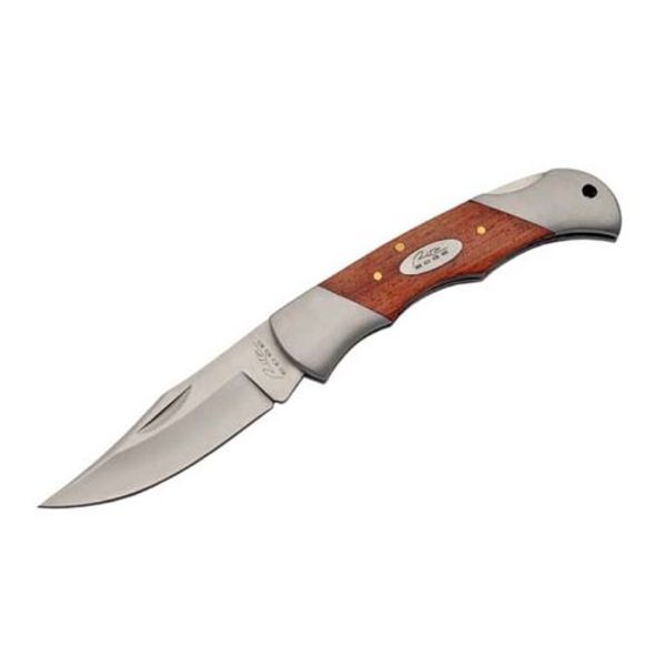 Szco Supplies Rite Edge Natural Wood Double Bolster Folding Knife