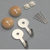 Nomuratec N-3306 Comfortable Convenient Triple Pin Hook, 2 Pieces, White