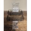 2 Pack Adhesive Shower Caddy Shelves With Hooks Black Organization