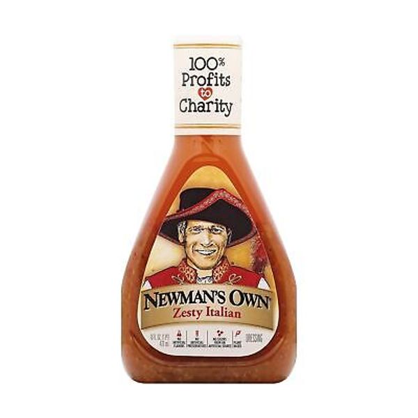 Newman's Own Zesty Italian Salad Dressing, 16-oz. (Pack of 6)