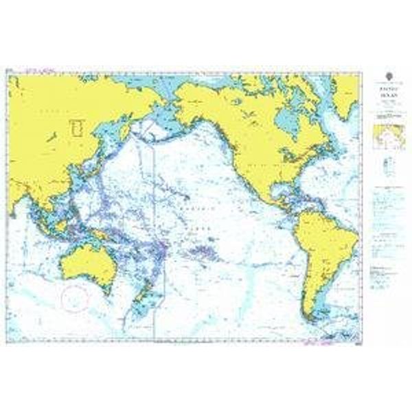 UKHO BA Chart 4002: A Planning Chart for The Pacific Ocean