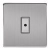 Varilight JDSE101S Dimmer Switch Brushed Steel 1 Gang