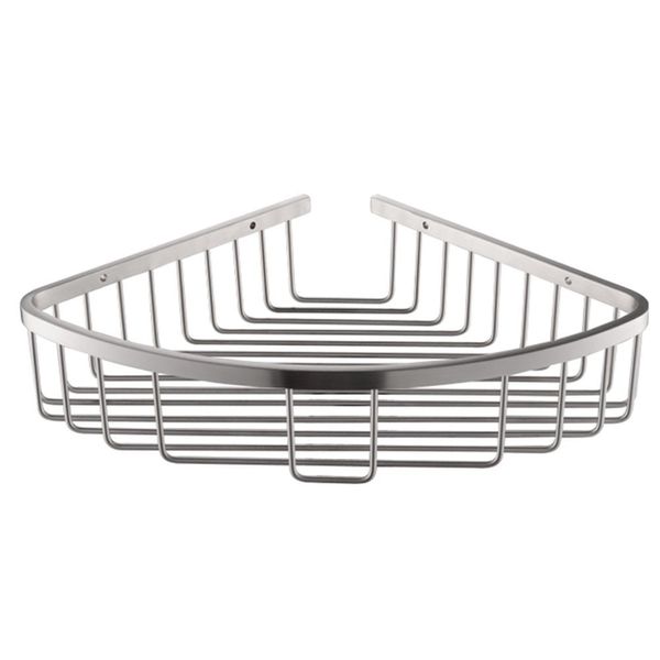 Konhard CS003 Bathroom Corner Shelf Wall Mount, Stainless Steel
