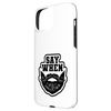 Say When Beard Funny Bold Mustache and Beard Graphic Hülle für iPhone 15 Plus