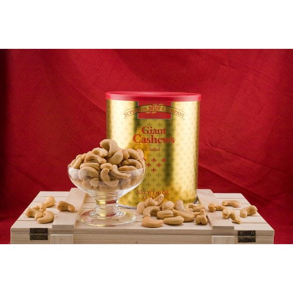 Giant Whole Cashews (3.75 lbs Can) (Unsalted)