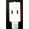 6ft Electric Extension Cord 3 Outlet 2 Prong Electrical AC Power Cable White