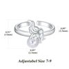Elephant Ring 925 Sterling Sliver Pearl ring