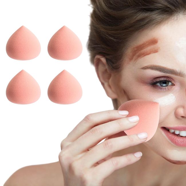 Marshmallow Sponge Makeup,4pcs Beauty Blenders,Ultra Soft Expanding Beauty Blender,Latex Free Foundation Sponge,Friendly Marshmallow Beauty Blender for Foundation,Creams and Powders,Pink