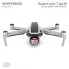 Wrapgrade Skin compatible with DJI Air 2S | Accent Color B (BLACK BUMPY CAMO)