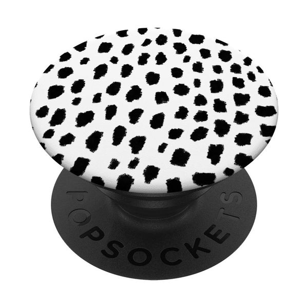 Dalmatian Spots (black/white) PopSockets Swappable PopGrip