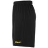 uhlsport Kinder Center Basic Shorts, schwarz/limonengelb, 164