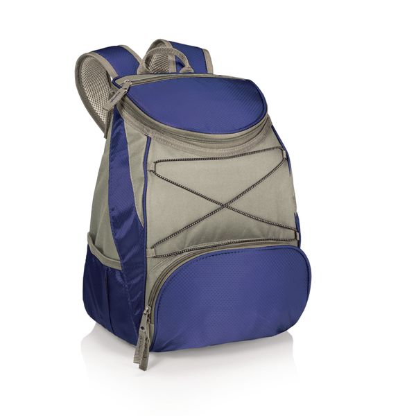 ONIVA - a Picnic Time brand PTX Backpack Cooler, Soft Cooler Backpack, Insulated Lunch Bag, (Navy Blue with Gray Accents)