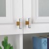 Lepatape 10 Pack Cabinet Knobs Brushed Nickel and Gold Dresser Drawer Knobs Silver and Gold Cabinet Knobs Kitchen Cabinet Hardware