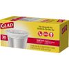 Glad Small Trash Bags - 4 Gallon White Trash Bag - 30 Count