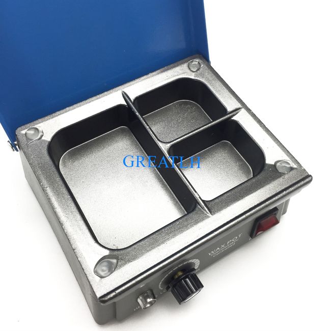 Wax Pot Heater for Dental Lab - 3 Compartment Well