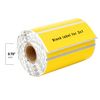 3"x1" Direct Thermal YELLOW Labels Mobile 0.75" Core 550 labels per 2 Rolls