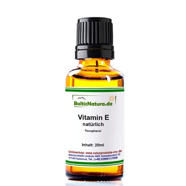 Vitamin E Natural Tocopherol (20 ml)