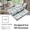 Silver Spoons Elegant Disposable Dinnerware - Arctic Collection, Luncheon Napkins, Silver