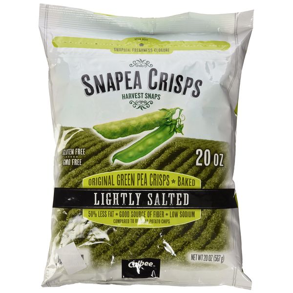 Harvest Snaps Snapea Original Green Pea Crisps, Baked and Lightly Salted, 20 Ounce