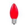 Novelty Lights 25 Pack C9 Ceramic Outdoor Christmas Replacement Bulbs, Red, E17/C9 Intermediate Base, 7 Watt