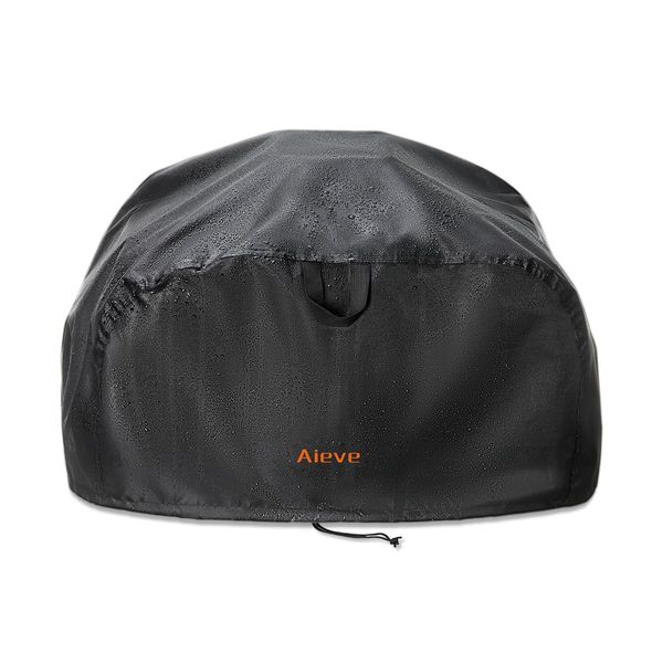 Aieve Grill Cover for Ninja Woodfire Outdoor Grill, Waterproof Grill Accessories BBQ Grill Cover Compatible with Ninja Woodfire Electric BBQ Grill & Smoker OG701UK 0G751UK