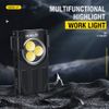 Rechargeable LED Mini Keychain Flashlight COB Lamp Pocket EDC Torch Light Work