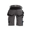 DASSY® Trix Stretch-Arbeitsshorts mit Holstertaschen - Größe 52 - ANTHRAZITGRAU/SCHWARZ