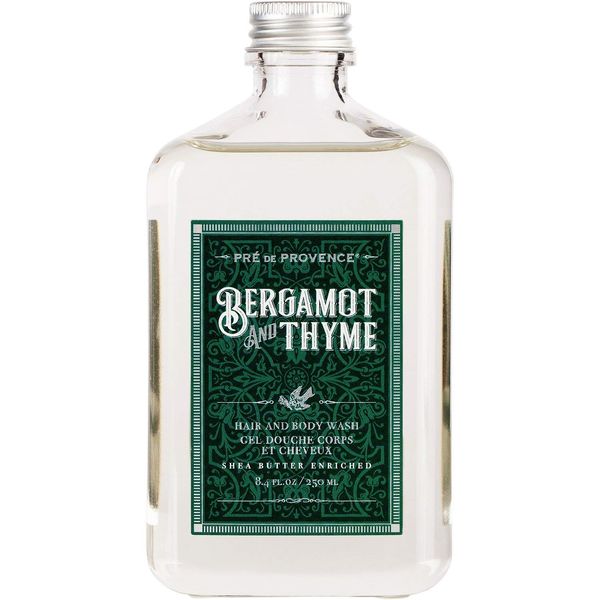 Pre de Provence Bergamot & Thyme Men's Fragrance Collection, Hair & Body Wash, 250 ML