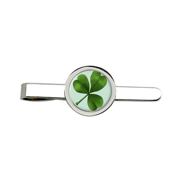 Lucky Irish Shamrock Tie Clip/Bar