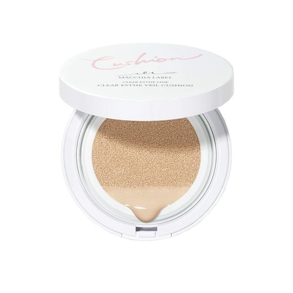 Cushion Foundation with Beauty Serum, Clear Esthetic Vere, Cushion Foundation (Pink Natural) (Case and Puff Included) (Official Makia Label)