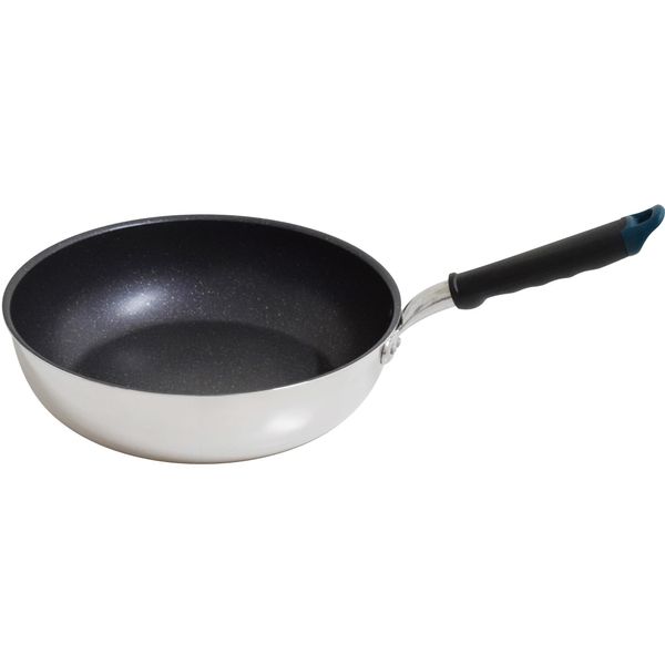 Urushiyama Metal Industries Deep Frying Pan, 11.0 inches (28 cm), IH Frost, Lightweight, Non-Stick, Made in Japan